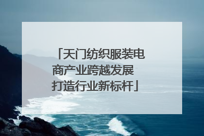 天门纺织服装电商产业跨越发展 打造行业新标杆