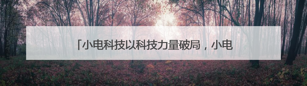 小电科技以科技力量破局，小电充电宝引领共享充电行业新发展