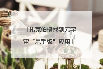 扎克伯格找到元宇宙“杀手级”应用