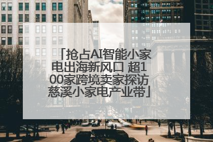 抢占AI智能小家电出海新风口 超100家跨境卖家探访慈溪小家电产业带
