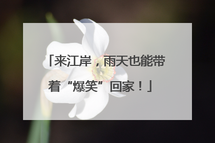 来江岸，雨天也能带着“爆笑”回家！