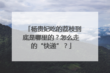 杨贵妃吃的荔枝到底是哪里的？怎么走的“快递”？