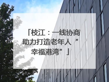 枝江：一线协商助力打造老年人“幸福港湾”