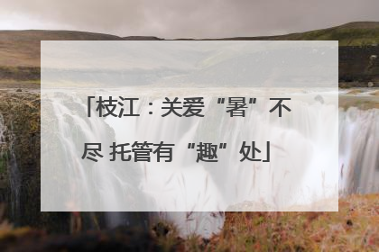 枝江：关爱“暑”不尽 托管有“趣”处