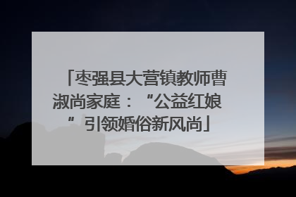 枣强县大营镇教师曹淑尚家庭：“公益红娘”引领婚俗新风尚