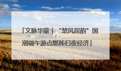 文脉华章｜“楚风屈韵”国潮端午游点燃秭归夜经济