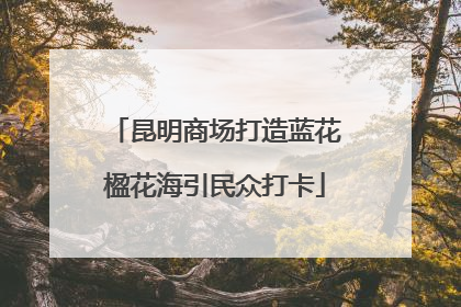 昆明商场打造蓝花楹花海引民众打卡