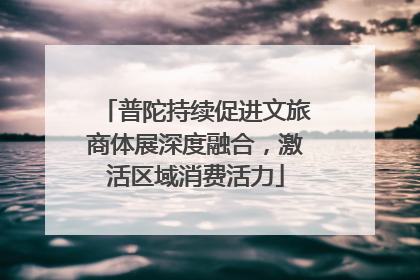 普陀持续促进文旅商体展深度融合，激活区域消费活力