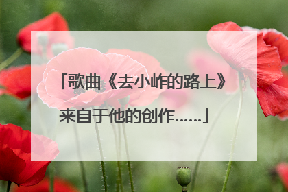 歌曲《去小岞的路上》来自于他的创作……