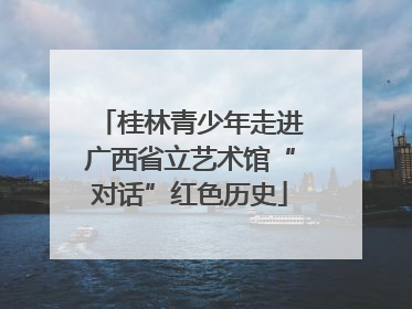 桂林青少年走进广西省立艺术馆“对话”红色历史