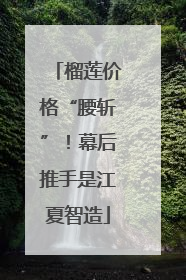 榴莲价格“腰斩”！幕后推手是江夏智造