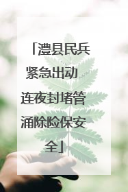 澧县民兵紧急出动 连夜封堵管涌除险保安全