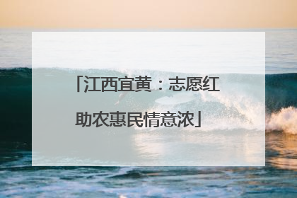 江西宜黄：志愿红助农惠民情意浓