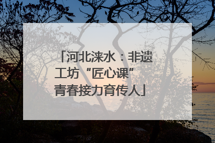 河北涞水：非遗工坊“匠心课” 青春接力育传人