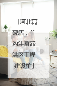 河北高碑店：兰沟洼蓄滞洪区工程建设忙