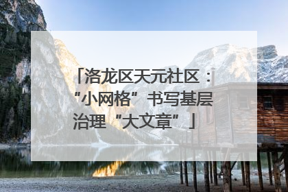 洛龙区天元社区：“小网格”书写基层治理“大文章”