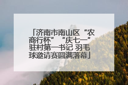 济南市南山区“农商行杯”“庆七一”驻村第一书记 羽毛球邀请赛圆满落幕