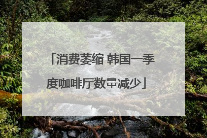 消费萎缩 韩国一季度咖啡厅数量减少