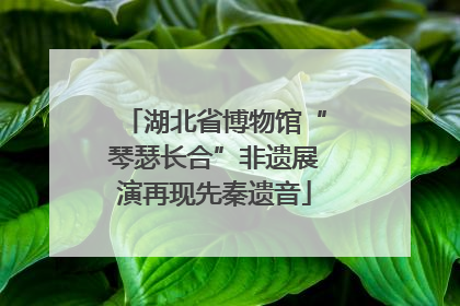 湖北省博物馆“琴瑟长合”非遗展演再现先秦遗音