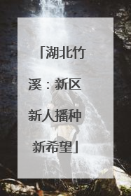 湖北竹溪：新区新人播种新希望