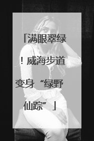 满眼翠绿！威海步道变身“绿野仙踪”
