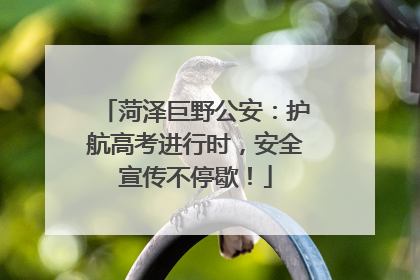 菏泽巨野公安：护航高考进行时，安全宣传不停歇！