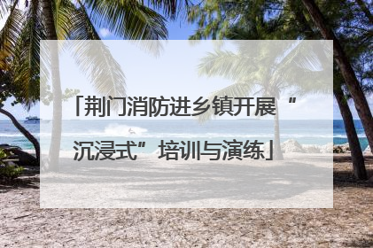 荆门消防进乡镇开展“沉浸式”培训与演练