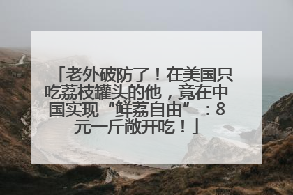老外破防了！在美国只吃荔枝罐头的他，竟在中国实现“鲜荔自由”：8元一斤敞开吃！