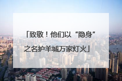 致敬！他们以“隐身”之名护羊城万家灯火