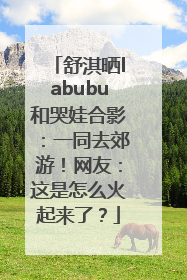 舒淇晒labubu和哭娃合影：一同去郊游！网友：这是怎么火起来了？