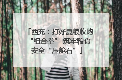 西充：打好夏粮收购“组合拳” 筑牢粮食安全“压舱石”
