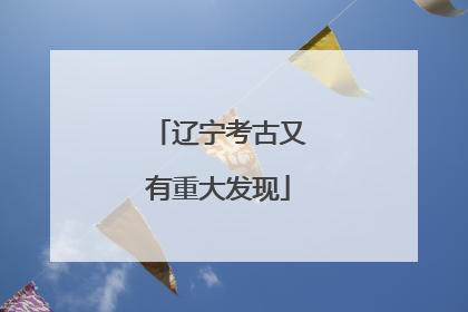 辽宁考古又有重大发现
