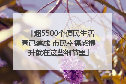 超5500个便民生活圈已建成 市民幸福感提升就在这些细节里