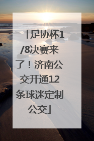 足协杯1/8决赛来了！济南公交开通12条球迷定制公交
