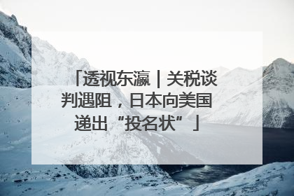 透视东瀛｜关税谈判遇阻，日本向美国递出“投名状”