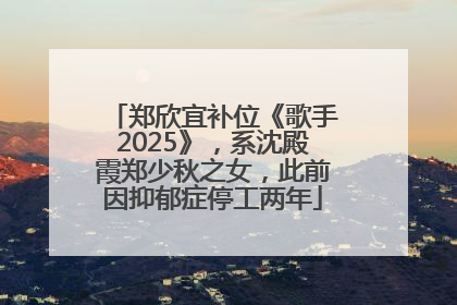 郑欣宜补位《歌手2025》，系沈殿霞郑少秋之女，此前因抑郁症停工两年