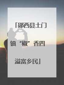 郧西县土门镇“椒”香四溢富乡民