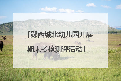 郧西城北幼儿园开展期末考核测评活动