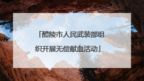 醴陵市人民武装部组织开展无偿献血活动