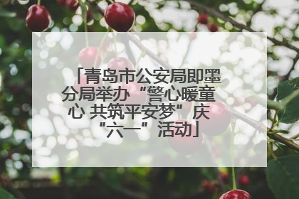 青岛市公安局即墨分局举办“警心暖童心 共筑平安梦”庆“六一”活动