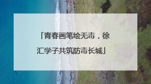 青春画笔绘无毒，徐汇学子共筑防毒长城