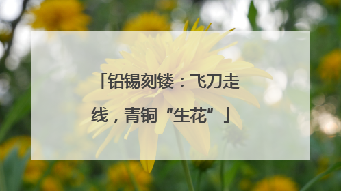 铅锡刻镂：飞刀走线，青铜“生花”
