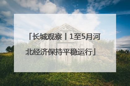 长城观察丨1至5月河北经济保持平稳运行