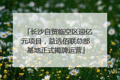 长沙自贸临空区迎亿元项目，益选佰联总部基地正式揭牌运营