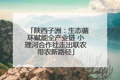 陕西子洲：生态循环赋能全产业链 小理河合作社走出联农带农新路径