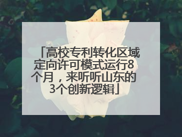 高校专利转化区域定向许可模式运行8个月，来听听山东的3个创新逻辑