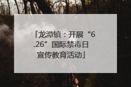龙潭镇：开展“6.26”国际禁毒日宣传教育活动