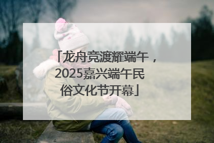 龙舟竞渡耀端午，2025嘉兴端午民俗文化节开幕