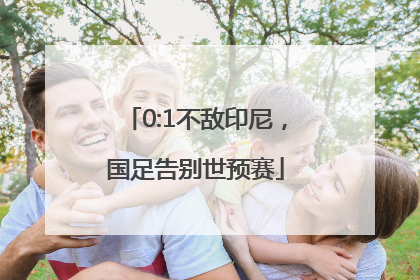 0:1不敌印尼，国足告别世预赛