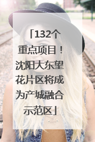 132个重点项目！沈阳大东望花片区将成为产城融合示范区